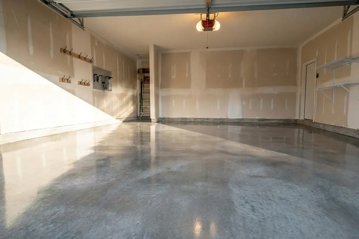 Empty clean garage after Peachy Clean cleanout