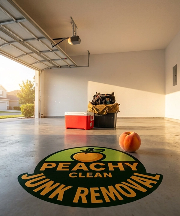 Clean garage after Peachy Clean junk removal — Douglasville, GA
